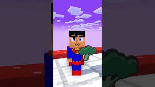 Fat 2 Fit Baby Superman vs Flash  Minecraft Shorts funnyanimation minecraft [upl. by Angie324]