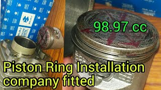 how to install piston ringsHow to Installl Piston Rings in Bajaj As Company FittedRGmechanic [upl. by Asserak]