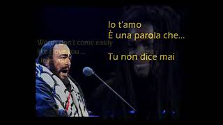 Baby Can i Hold You Karaokê  Pavarotti and Tracy Chapmam [upl. by Horatius17]