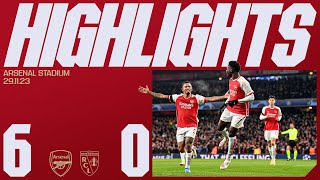 INTO THE UCL LAST 16  Arsenal vs Lens 60  Havertz Jesus Saka Martinelli Jorginho [upl. by Wachtel]