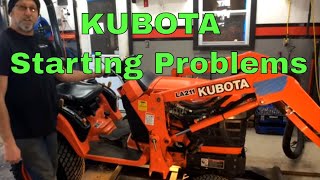 Kubota Starting Problems [upl. by Adnhoj]