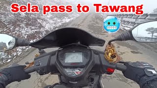 Tawang in DECEMBER 2023  Tawang Bike Ride  Tawang Arunachal Pradesh  Tawang Snowfall 2023 [upl. by Leelaj]