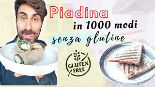 PIADINA  Piadina FACILE e LEGGERA fatta in casa in più modi  ricette VELOCI e SANE [upl. by Napoleon]