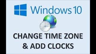 Windows 10  Change Time Zone  How to Set Date and Zones in Setting  Add Desktop Clock on Computer [upl. by Zamir491]