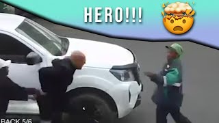 HEROIC PETROL ATTENDANT SAVES MAN FROM KIDNAPPING AT SOUTH AFRICAN PETROL STATION [upl. by Johnsson12]