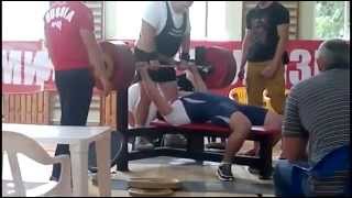 BENCH PRESS ACCIDENT 181 Kg  400 Lb [upl. by Anahs778]