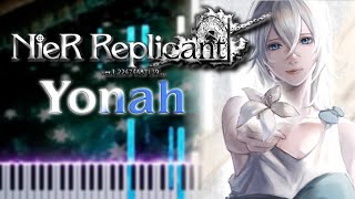 NieR Replicant 122 OST  Yonah  Ashes of Dreams piano transcription  sheet music [upl. by Yrolg]