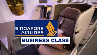 SINGAPORE AIRLINES Business Class Bangkok to Singapore Boeing 787 10 [upl. by Tucker]