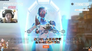 TOP 500 SYMMETRA MAIN HARMONY SYMMETRA GAMEPLAY OVERWATCH 2 SEASON 8 [upl. by Alodie]