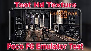 NYOBAIN HD TEXTURE GOD WAR 2 DI AETHERSX2  POCO F6 EMULATOR TEST [upl. by Ahsinehs]