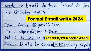 how to write Email 2023 ।।Formal email writing in english  Email writing formal in English [upl. by Ximena]