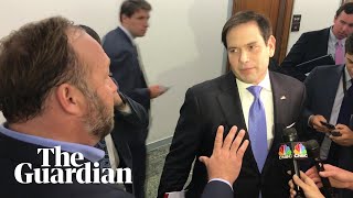 Dont touch me Marco Rubio and Alex Jones clash [upl. by Volding362]