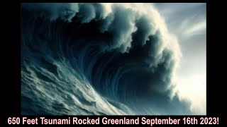 650 Feet Tsunami Rocked Greenland September 16th 2023 [upl. by Nnednarb184]