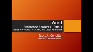 20200402  Word  Reference Features Part 1 [upl. by Aitnis]