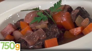 Recette de la Joue de boeuf à la vigneronne  750g [upl. by Morlee]