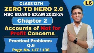 Chapter 2  Account of Not for Profit Concerns  Practical Problem Q6  Page No 117  Hemal Sir [upl. by Angadreme]