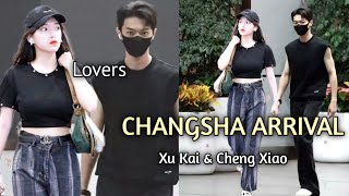 Shocking Xu Kai and Cheng Xiao Safely Arrived Changsha Holding Hands [upl. by Turrell482]