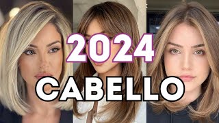 50 CORTES de CABELLO 2024 ✂️ TENDENCIAS CABELLO mujer [upl. by Kaleb]