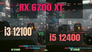 i3 12100f vs i5 12400 6700xt in 2024 [upl. by Idnaj911]