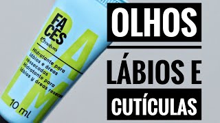 Balm hidratante Natura Lábios Olhos e Cutículas Natura FACES Skincare [upl. by Monie]