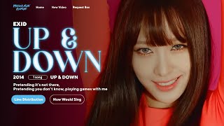 EXID  Up amp Down 🌙 Line Distribution [upl. by Helas794]