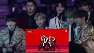 BTS Reaction to ENHYPEN GivenTaken Performance  MAMA 2020 [upl. by Selokcin]