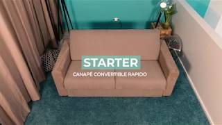 MaSolutionGainDePlace S01E02 Canapé convertible Rapido Starter Square Deco [upl. by Olcott492]