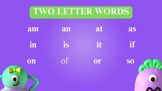 Two Letter Words  2 letter words  English words for kids  Phonics  Vocabulary playkid711 [upl. by Ahsimed]