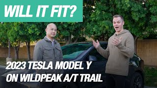 Bigger Tires on Tesla Model Y Will it fit [upl. by Yelnats]