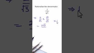 Rationalising surds  Maths  math surds rationalisation [upl. by Ahsennek]