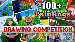 🥇100 best paintings for drawing competitionTop paintings to win drawing competition🏆 [upl. by Rory]