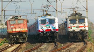 Dangerous High Speed Trains at Full Speed 🔥  Rajdhani  Shatabdi  Vande Bharat express [upl. by Namruht676]