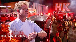 Service for the Services  Cooking For First Responders on Hells Kitchen [upl. by Leagiba]