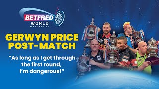 Gerwyn Price  First Round postmatch interview  Betfred World Matchplay Darts [upl. by Concordia]