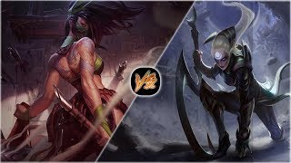 Diana vs Akali Full Build Fights Patch 818 [upl. by Taddeusz]