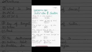 IndiaSize and Location Class 9 geography viral trending shorts mcq [upl. by Joed]