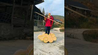 Raju made a wooden cloud throne🥰mini wood toywoodworkingwoodhand carftsshortsytshorts [upl. by Claiborne]