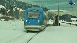 Hyperion RES2 EMU By Softronic in ZapadaSnow in Sinaia amp Predeal  02 March 2018 [upl. by Jahncke73]