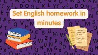 How to set English homework in minutes [upl. by Imtiaz387]