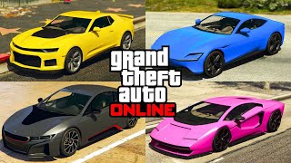 TOP 5 FASTEST CARS IN GTA ONLINE UPDATED AUGUST 2024 [upl. by Rabi397]