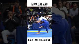 Incredible back take breakdown by Mica Galvao bjj [upl. by Anitsenre]