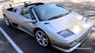 RARE Lamborghini Diablo VT Roadster Millennium Edition  Walkaround [upl. by Ynner107]