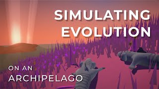 This is what happens when you run an evolution simulation on an archipelago 🧬ES 4 [upl. by Retxab]