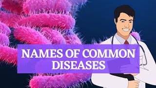 common diseases and sicknesses names  Health Vocabulary  Listen and Repeat [upl. by Nitsruk]