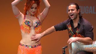 Oxana Bazaeva and Artem Uzunov belly dance drums  Darbuka Tabla solo [upl. by Kattie]