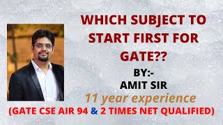 which subject to start first for GATE [upl. by Alfonso]