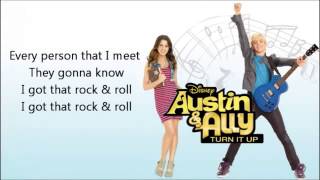 19 I Got That Rock Roll Lyrics FULL SONG Ross Lynch Austin Ally [upl. by Caundra]