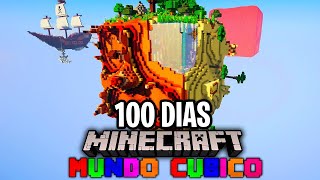 ¡Sobreviví 100 Dias en UN MUNDO CUBICO Minecraft [upl. by Azarria]