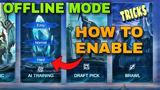 HOW TO PLAY OFFLINE MOBILE LEGENDS  How To Enable Offline Mobile Legends [upl. by Garland]