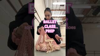 BALLET CLASS PREP balletclassballerinawarmupathleteprepballettrainingpointeshoesprepare [upl. by Shaer]